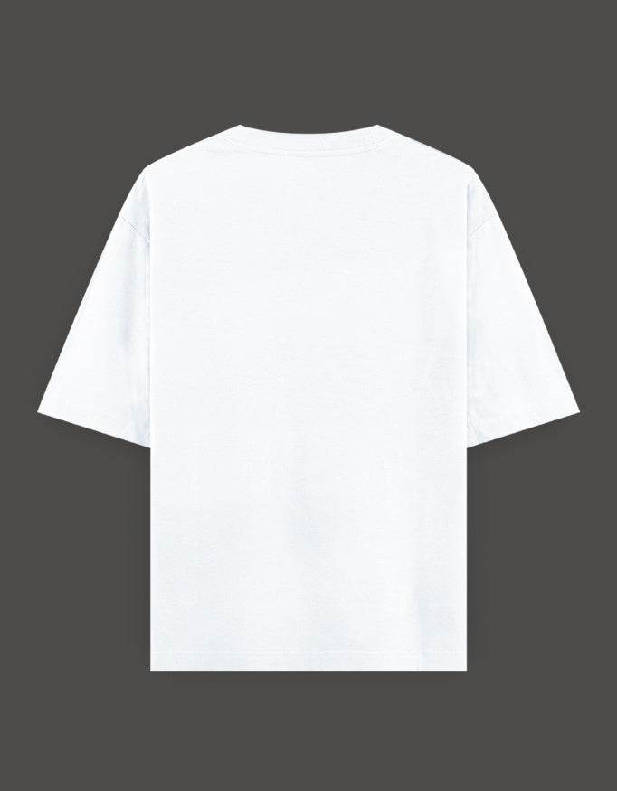 SkyBi Shirts Oversized Embroidery T-Shirt 240 GSM Heavyweight Cotton - SkyBi Shirts