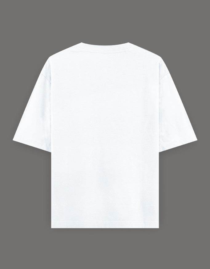 SkyBi Shirts Oversized Embroidery T-Shirt 240 GSM Heavyweight Cotton - SkyBi Shirts