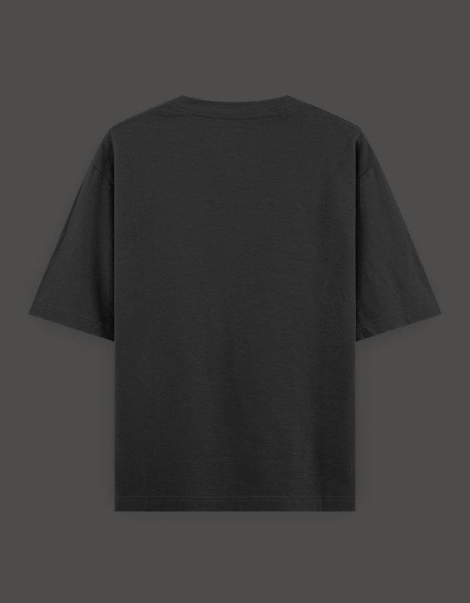 SkyBi Shirts Oversized Embroidery T-Shirt 240 GSM Heavyweight Cotton - SkyBi Shirts