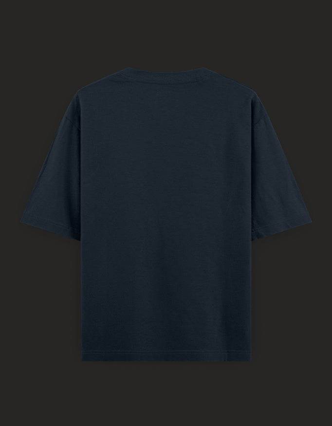 SkyBi Shirts Oversized Embroidery T-Shirt 240 GSM Heavyweight Cotton - SkyBi Shirts