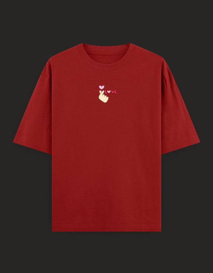 SkyBi Shirts Oversized Embroidery T-Shirt 240 GSM Heavyweight Cotton - SkyBi Shirts