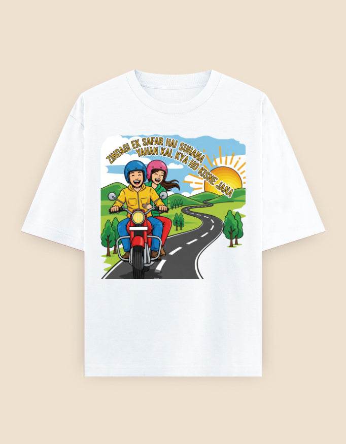 SkyBi Oversized Kishore Kumar Edition T-Shirt with Pure Heavyweight Cotton - SkyBi Shirts