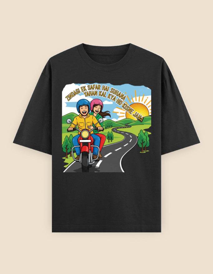 SkyBi Oversized Kishore Kumar Edition T-Shirt with Pure Heavyweight Cotton - SkyBi Shirts