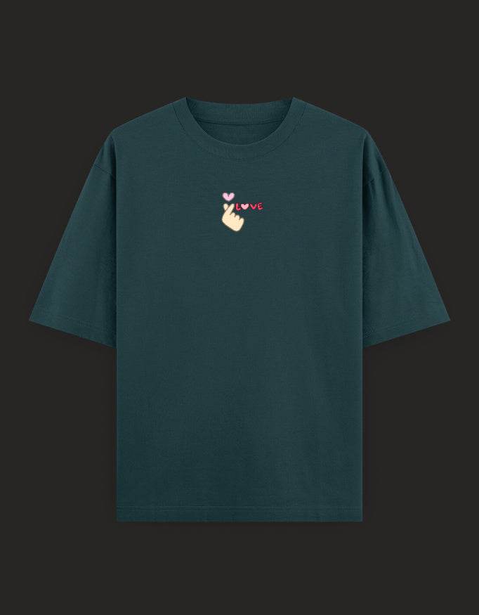 SkyBi Shirts Oversized Embroidery T-Shirt 240 GSM Heavyweight Cotton - SkyBi Shirts