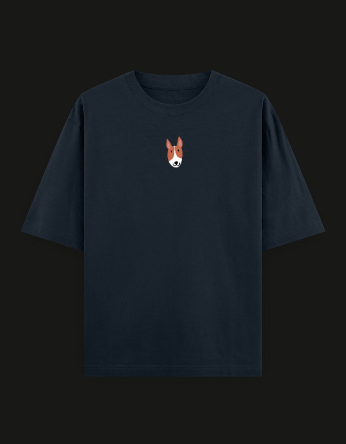 SkyBi Shirts Oversized Embroidery T-Shirt 240 GSM Heavyweight Cotton - SkyBi Shirts