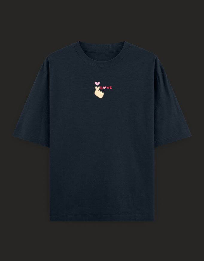 SkyBi Shirts Oversized Embroidery T-Shirt 240 GSM Heavyweight Cotton - SkyBi Shirts