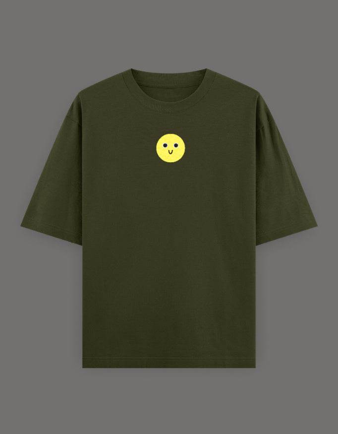 SkyBi Shirts Oversized Embroidery T-Shirt 240 GSM Heavyweight Cotton - SkyBi Shirts