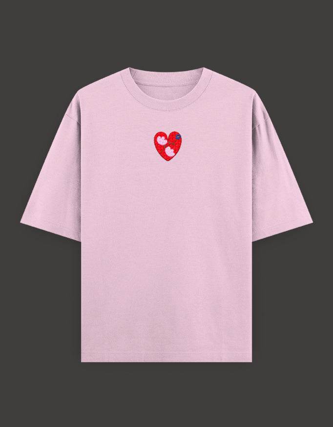 SkyBi Shirts Oversized Embroidery T-Shirt 240 GSM Heavyweight Cotton - SkyBi Shirts