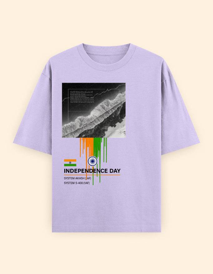 Independence Day '25 Oversized Tee | Tricolour Edition - SkyBi Shirts