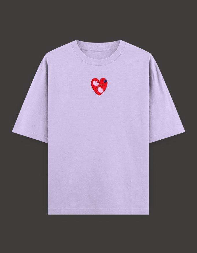 SkyBi Shirts Oversized Embroidery T-Shirt 240 GSM Heavyweight Cotton - SkyBi Shirts