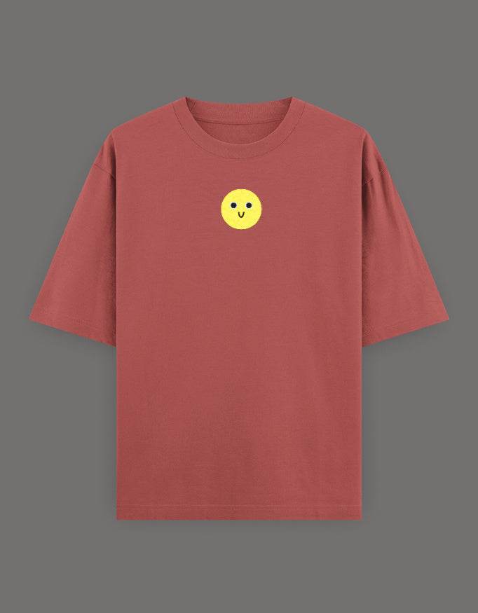 SkyBi Shirts Oversized Embroidery T-Shirt 240 GSM Heavyweight Cotton - SkyBi Shirts