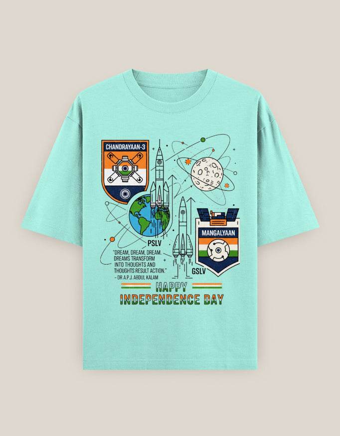 Independence Day '25 Oversized Tee | Tricolour Edition - SkyBi Shirts