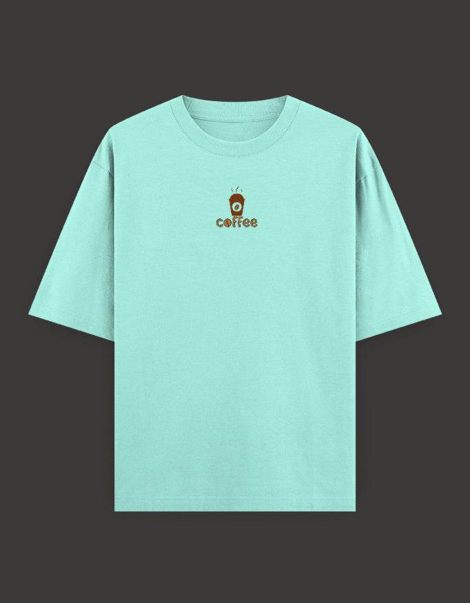 SkyBi Shirts Oversized Embroidery T-Shirt 240 GSM Heavyweight Cotton - SkyBi Shirts