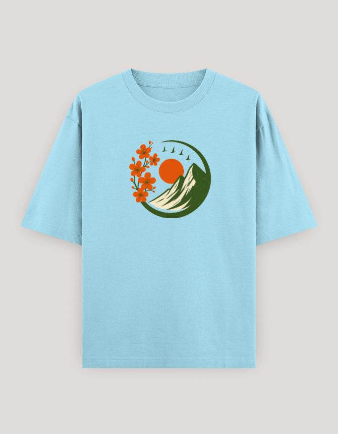 SkyBi Shirts Oversized Graphic T-Shirt for Men and Women - SkyBi Shirts