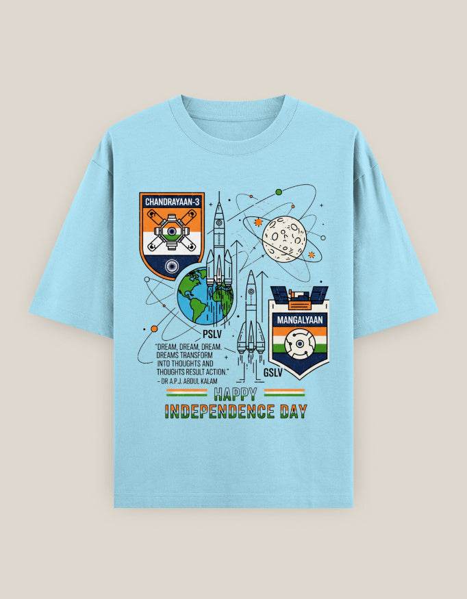 Independence Day '25 Oversized Tee | Tricolour Edition - SkyBi Shirts