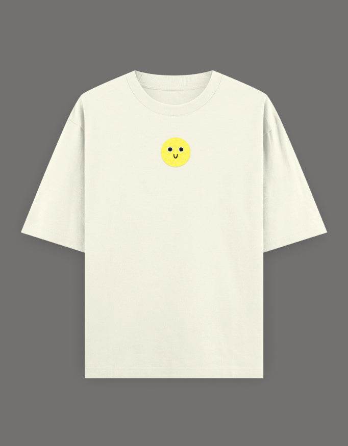 SkyBi Shirts Oversized Embroidery T-Shirt 240 GSM Heavyweight Cotton - SkyBi Shirts