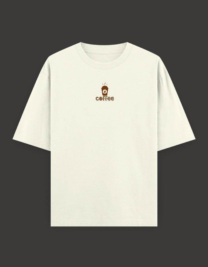 SkyBi Shirts Oversized Embroidery T-Shirt 240 GSM Heavyweight Cotton - SkyBi Shirts