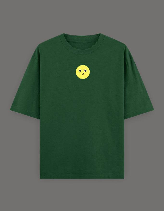 SkyBi Shirts Oversized Embroidery T-Shirt 240 GSM Heavyweight Cotton - SkyBi Shirts