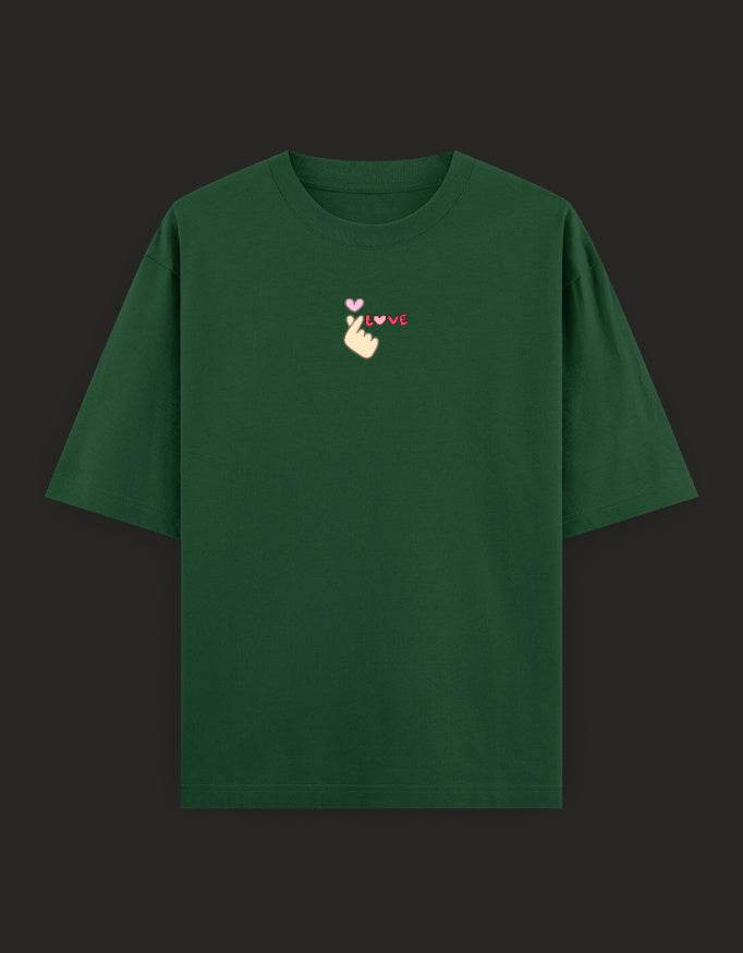 SkyBi Shirts Oversized Embroidery T-Shirt 240 GSM Heavyweight Cotton - SkyBi Shirts