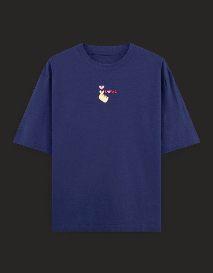 SkyBi Shirts Oversized Embroidery T-Shirt 240 GSM Heavyweight Cotton - SkyBi Shirts