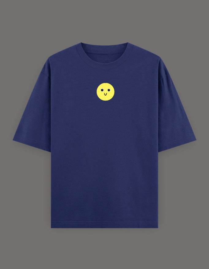 SkyBi Shirts Oversized Embroidery T-Shirt 240 GSM Heavyweight Cotton - SkyBi Shirts