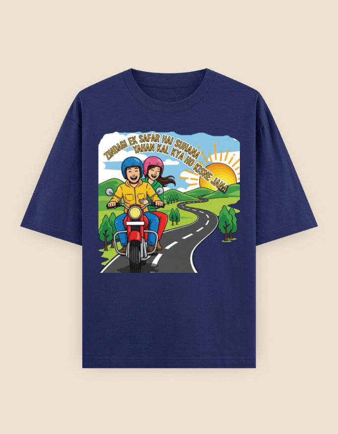 SkyBi Oversized Kishore Kumar Edition T-Shirt with Pure Heavyweight Cotton - SkyBi Shirts