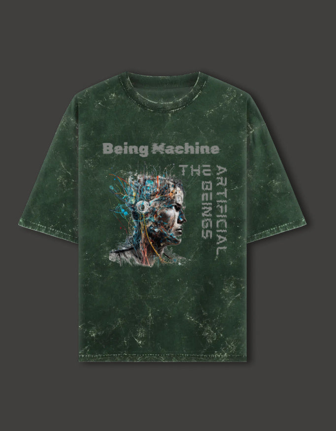 SkyBi Shirts Oversized T-Shirt 240 GSM Heavyweight Cotton - SkyBi Shirts