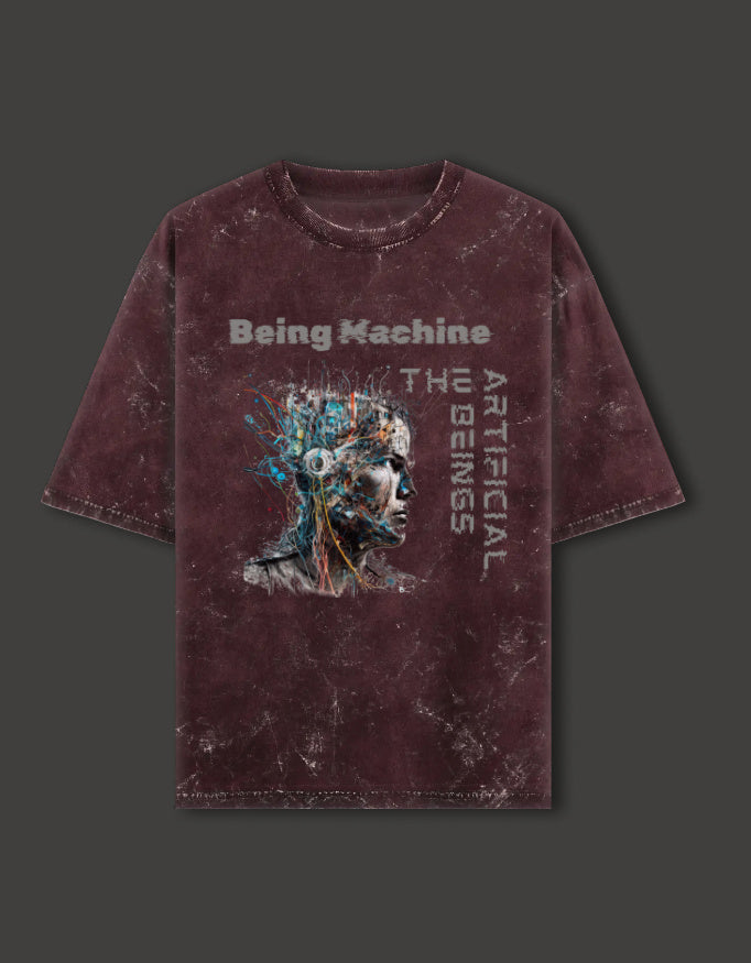 SkyBi Shirts Oversized T-Shirt 240 GSM Heavyweight Cotton - SkyBi Shirts