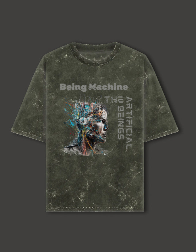 SkyBi Shirts Oversized T-Shirt 240 GSM Heavyweight Cotton - SkyBi Shirts