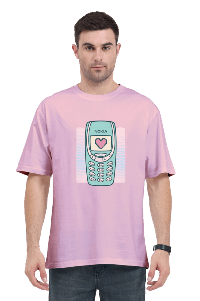 SkyBi Shirts Y2K Vintage Cell Phone Oversized T-Shirt 240 GSM Heavyweight Cotton - SkyBi Shirts