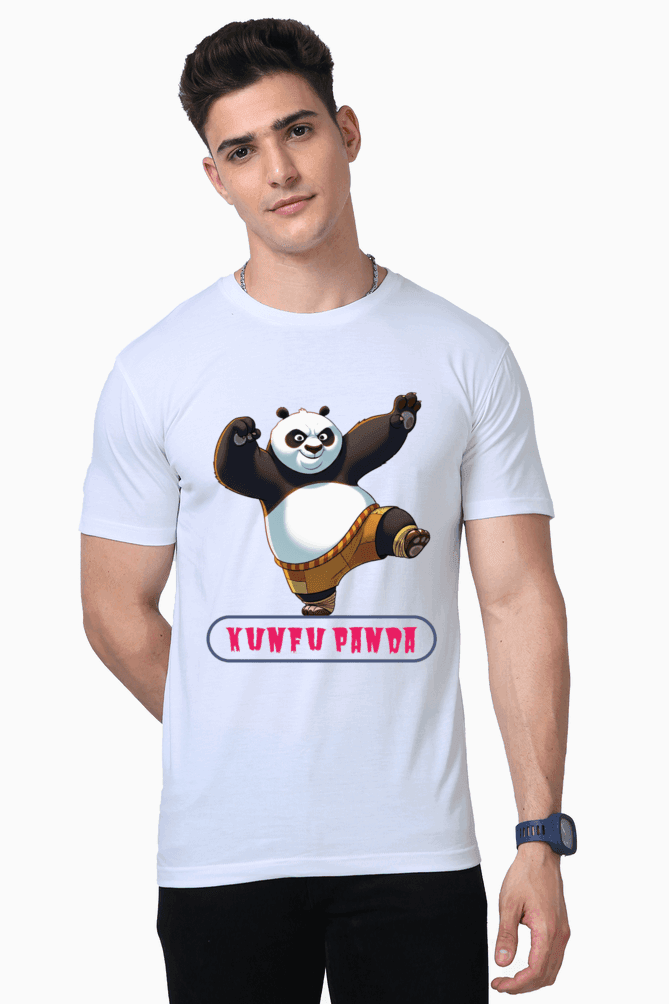 SkyBi Kunfu Panda Unisex Premium Supima Cotton Tshirts - SkyBi Shirts