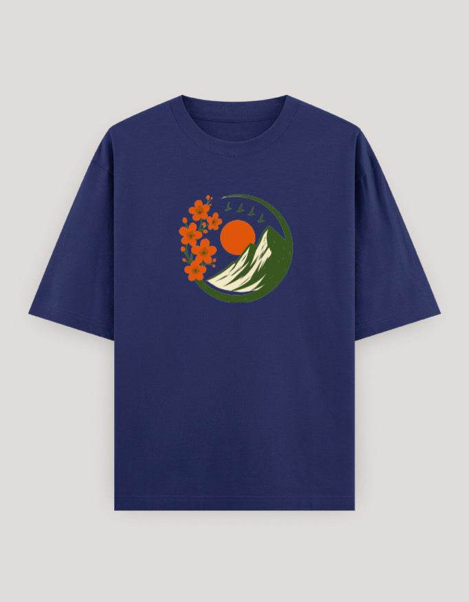 SkyBi Shirts Oversized Graphic T-Shirt for Men and Women - SkyBi Shirts