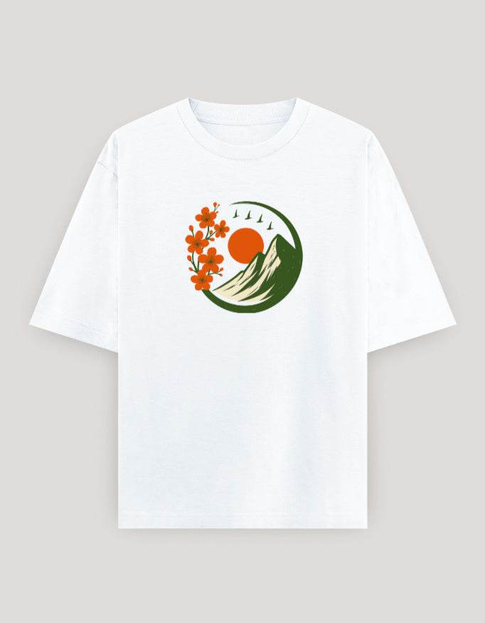 SkyBi Shirts Oversized Graphic T-Shirt for Men and Women - SkyBi Shirts