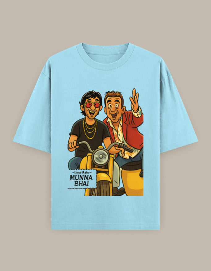 SkyBi Shirts Oversized T-Shirt 240 GSM Heavyweight Cotton - SkyBi Shirts