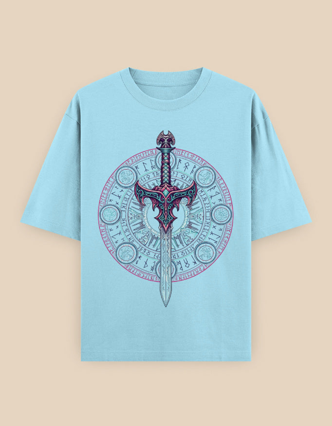 SkyBi Shirts Oversized T-Shirt 240 GSM Heavyweight Cotton - SkyBi Shirts