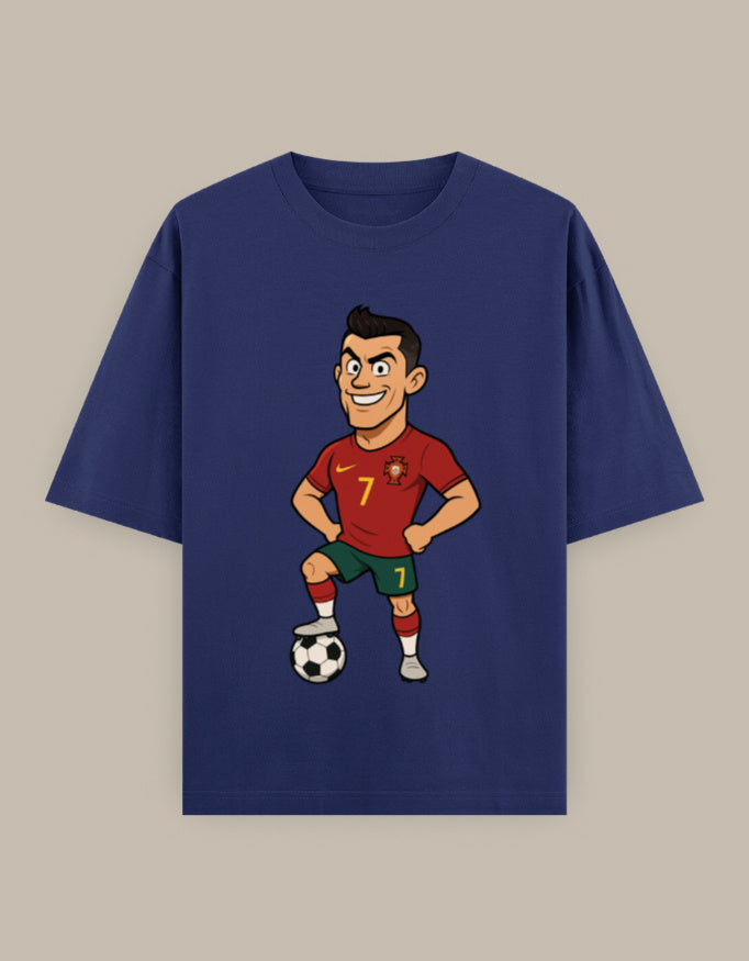 SkyBi Shirts Oversized T-Shirt 240 GSM Heavyweight Cotton - SkyBi Shirts