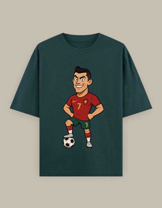 SkyBi Shirts Oversized T-Shirt 240 GSM Heavyweight Cotton - SkyBi Shirts