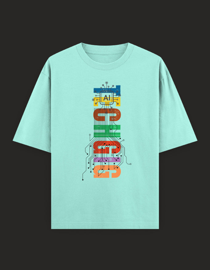 SkyBi Shirts Oversized T-Shirt 240 GSM Heavyweight Cotton - SkyBi Shirts