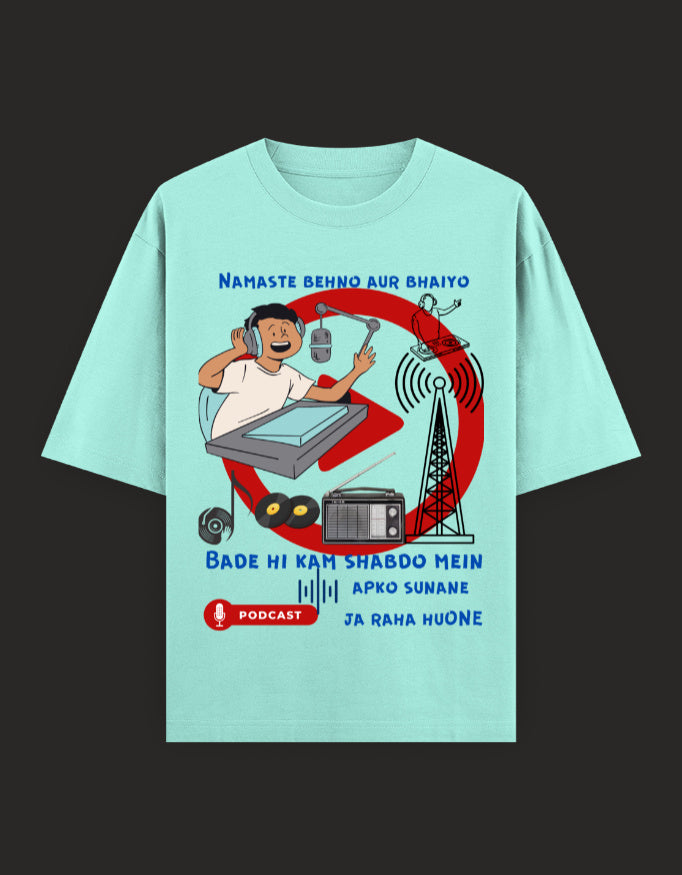 SkyBi Shirts Oversized T-Shirt 240 GSM Heavyweight Cotton - SkyBi Shirts