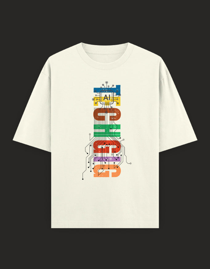 SkyBi Shirts Oversized T-Shirt 240 GSM Heavyweight Cotton - SkyBi Shirts