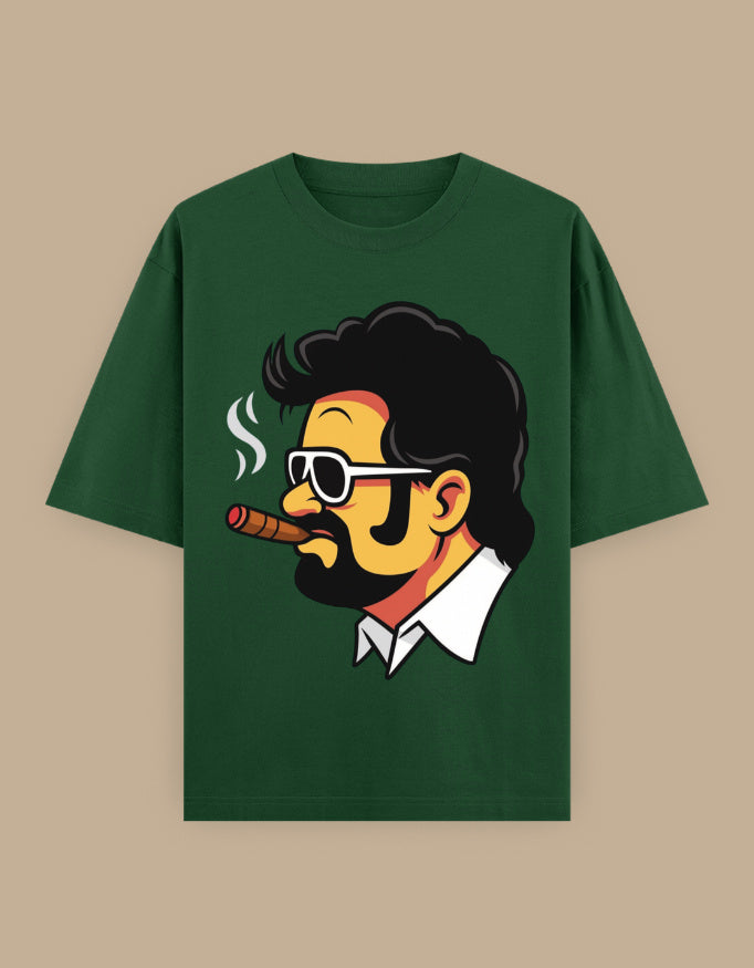 SkyBi Shirts Oversized T-Shirt 240 GSM Heavyweight Cotton - SkyBi Shirts