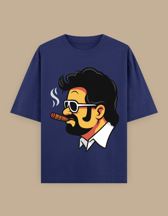 SkyBi Shirts Oversized T-Shirt 240 GSM Heavyweight Cotton - SkyBi Shirts