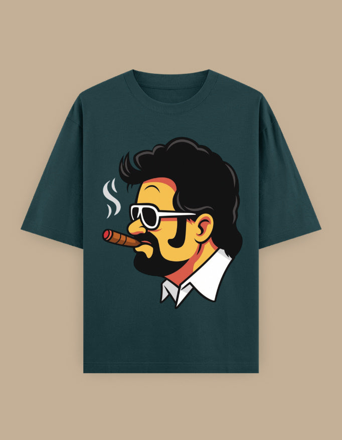 SkyBi Shirts Oversized T-Shirt 240 GSM Heavyweight Cotton - SkyBi Shirts