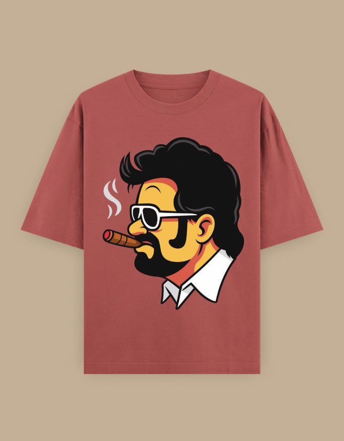 SkyBi Shirts Oversized T-Shirt 240 GSM Heavyweight Cotton - SkyBi Shirts