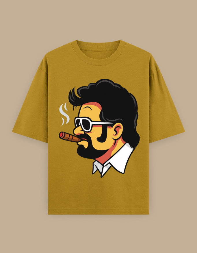 SkyBi Shirts Oversized T-Shirt 240 GSM Heavyweight Cotton - SkyBi Shirts