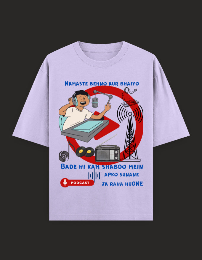 SkyBi Shirts Oversized T-Shirt 240 GSM Heavyweight Cotton - SkyBi Shirts