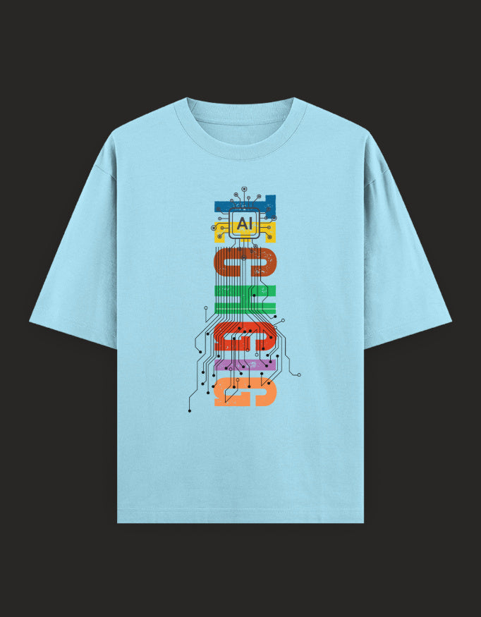SkyBi Shirts Oversized T-Shirt 240 GSM Heavyweight Cotton - SkyBi Shirts
