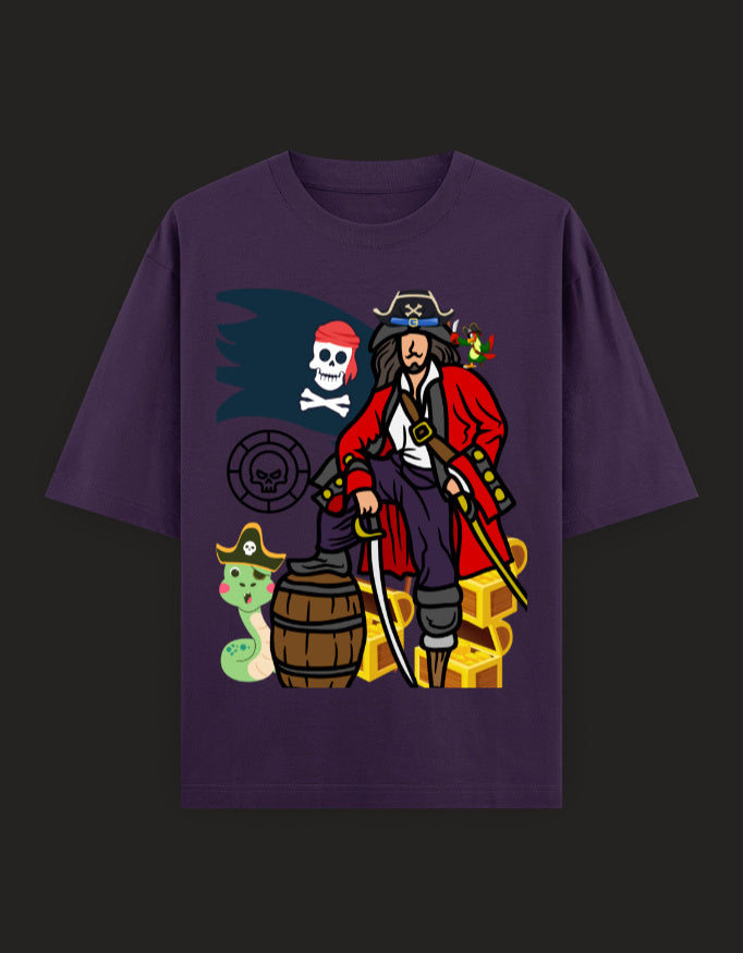 SkyBi Shirts Oversized T-Shirt 240 GSM Heavyweight Cotton - SkyBi Shirts