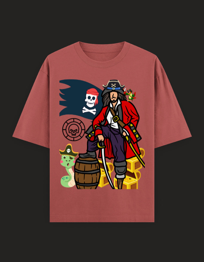 SkyBi Shirts Oversized T-Shirt 240 GSM Heavyweight Cotton - SkyBi Shirts