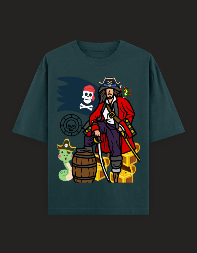 SkyBi Shirts Oversized T-Shirt 240 GSM Heavyweight Cotton - SkyBi Shirts